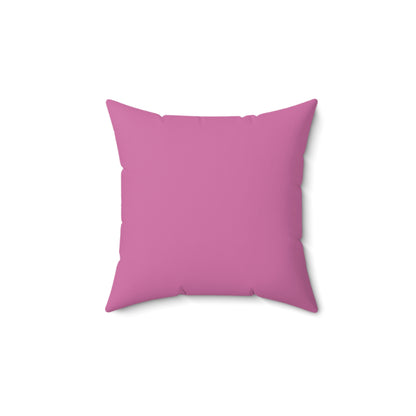 Hugging Dog & Cat Spun Polyester Square Pillow