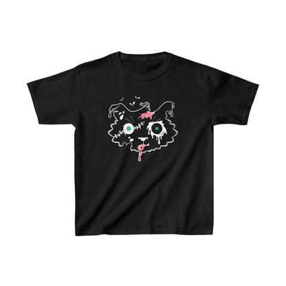 Zombie Cat Kid's Heavy Cotton Tee