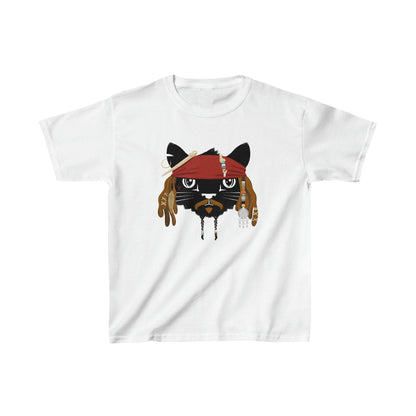 Pirate Cat Kids Heavy Cotton Graphic Tee