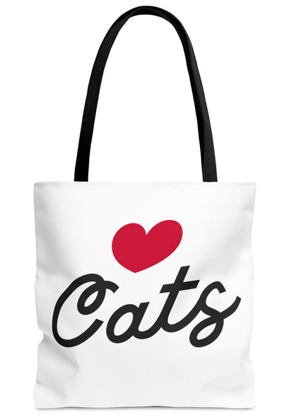 Love Cats Script Tote Bag