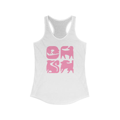 Dogs Graphic Women's Racerback Tank Top