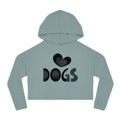 Love Dogs Women’s Cropped Hooded Sweatshirt