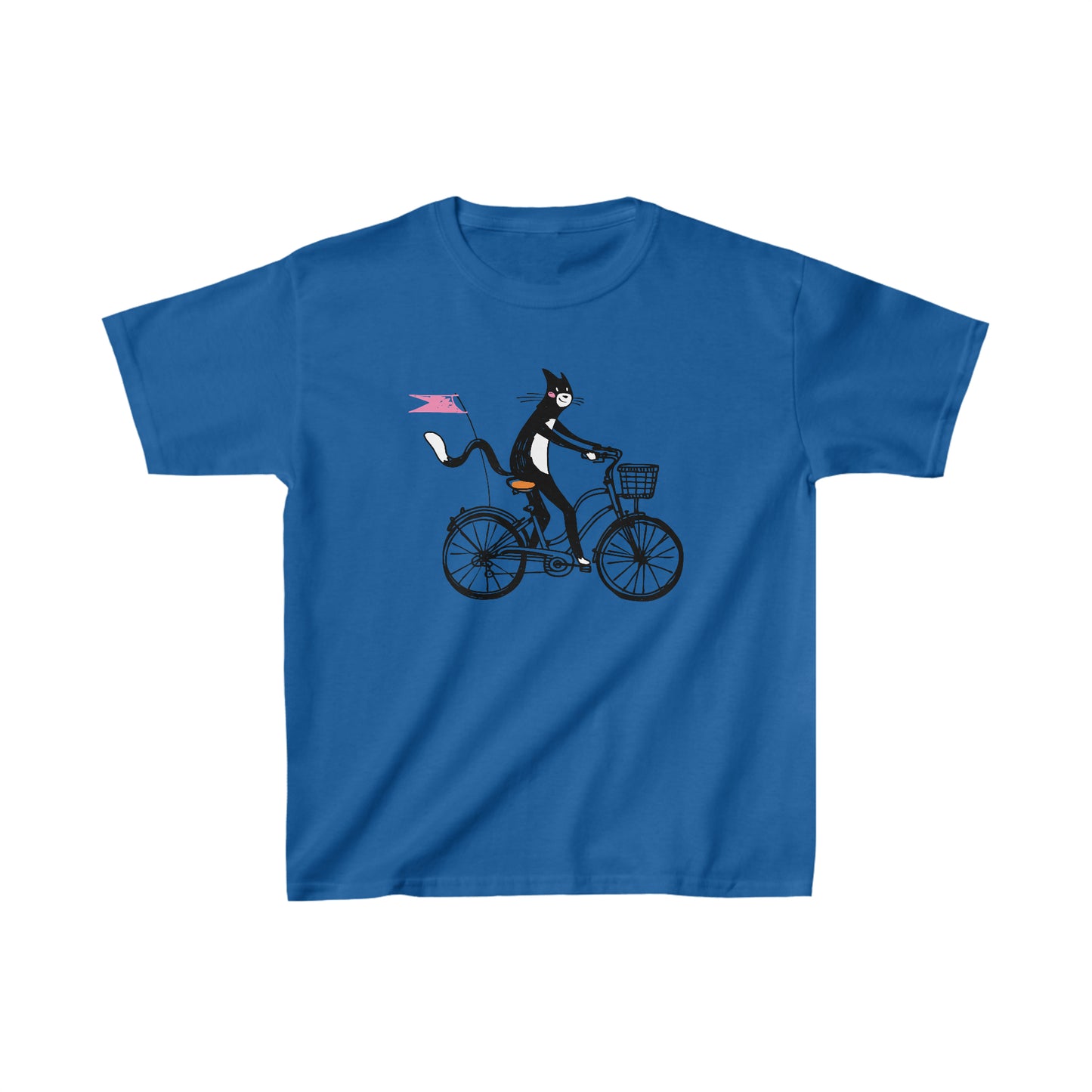 Bicycle Cat Kid’s Heavy Cotton Graphic Tee