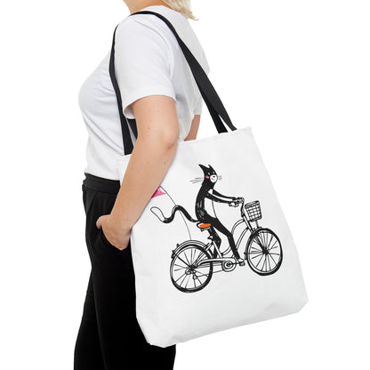 Bicycle Cat Tote Bag