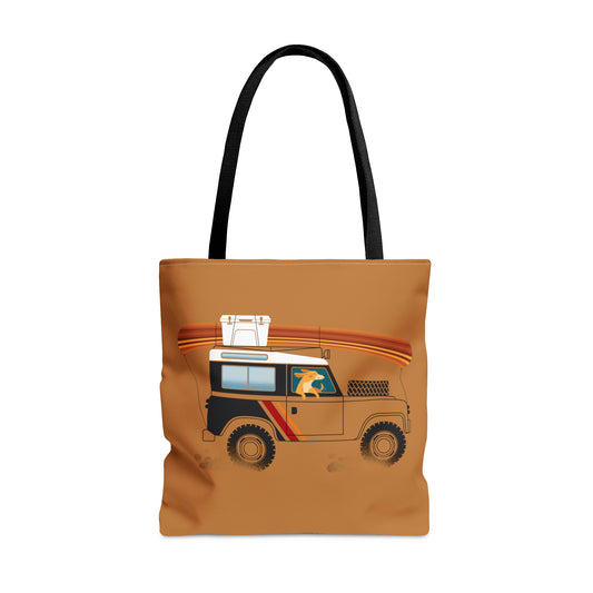 Camping Canoe Dog Tote Bag