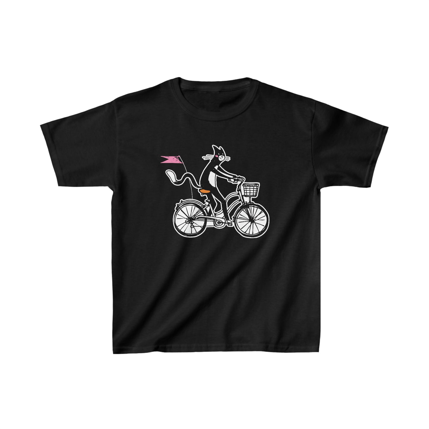 Bicycle Cat Kid’s Heavy Cotton Graphic Tee