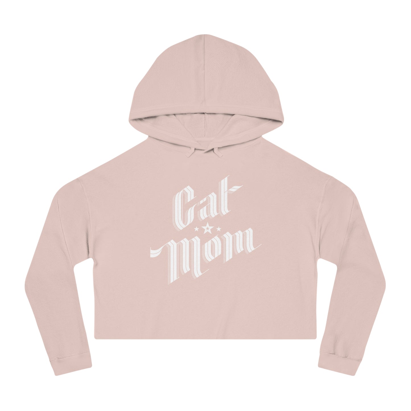 Cat Mom Women’s Cropped Hooded Sweatshirt