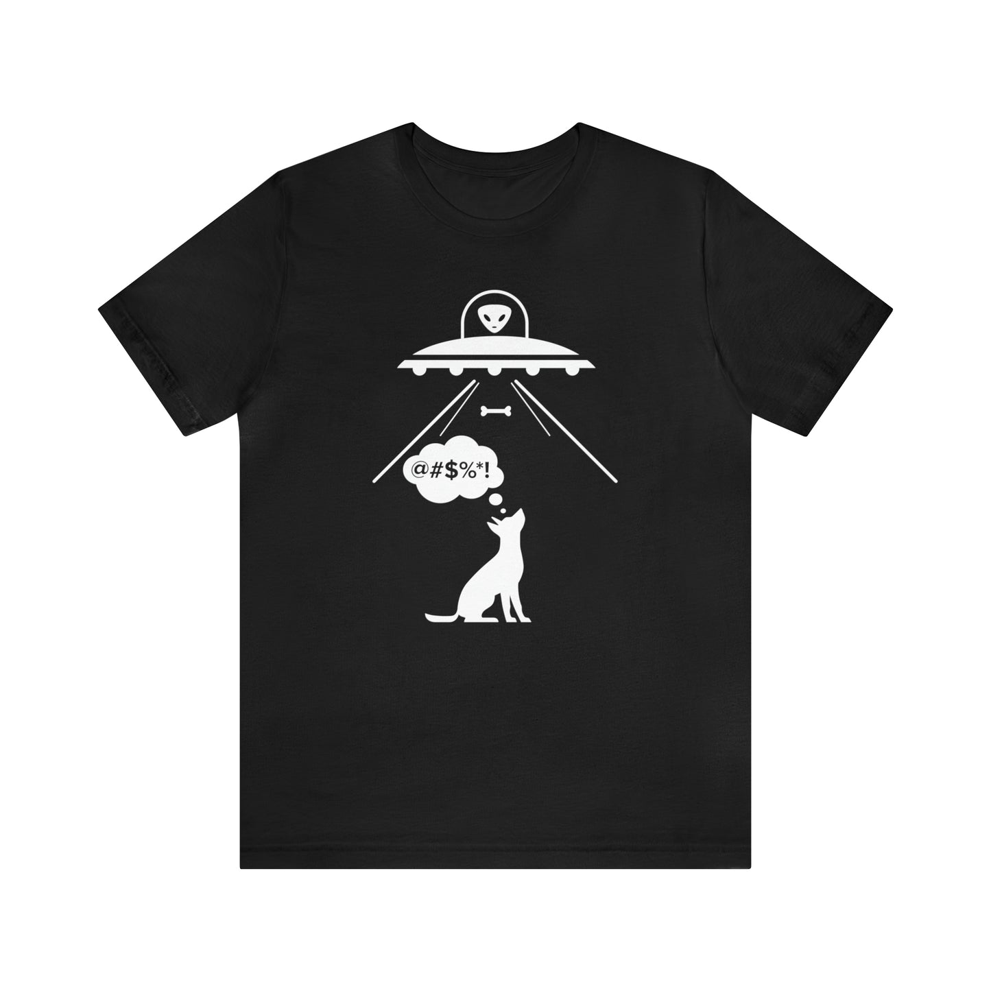 Alien Dog Bone Abduction Women's Graphic Tee