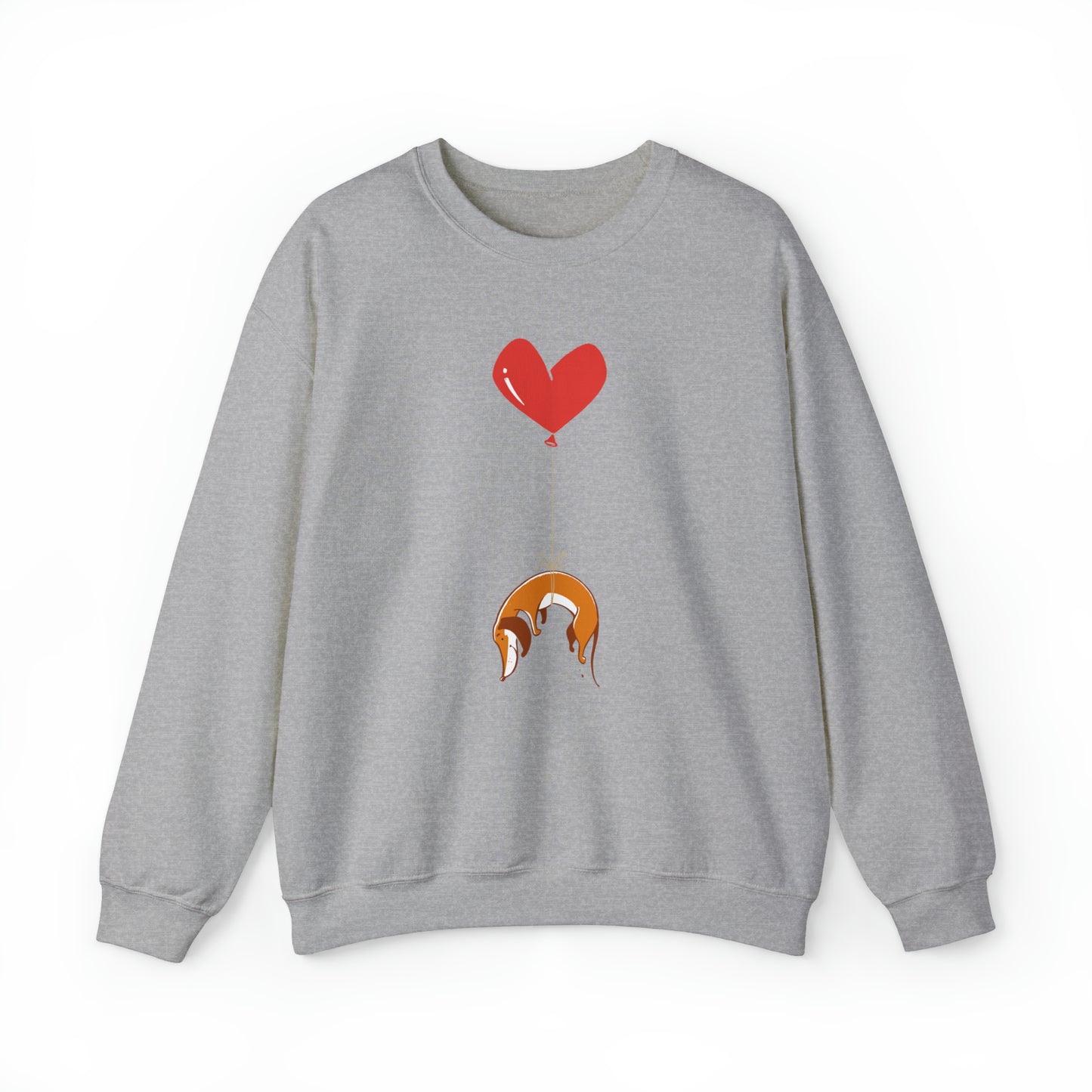 Dog on Heart Strings Women's Heavy Blend Crewneck Sweatshirt