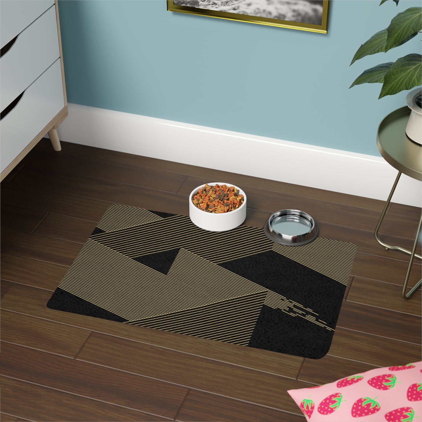 Line Art Pet Food Mat (12x18)