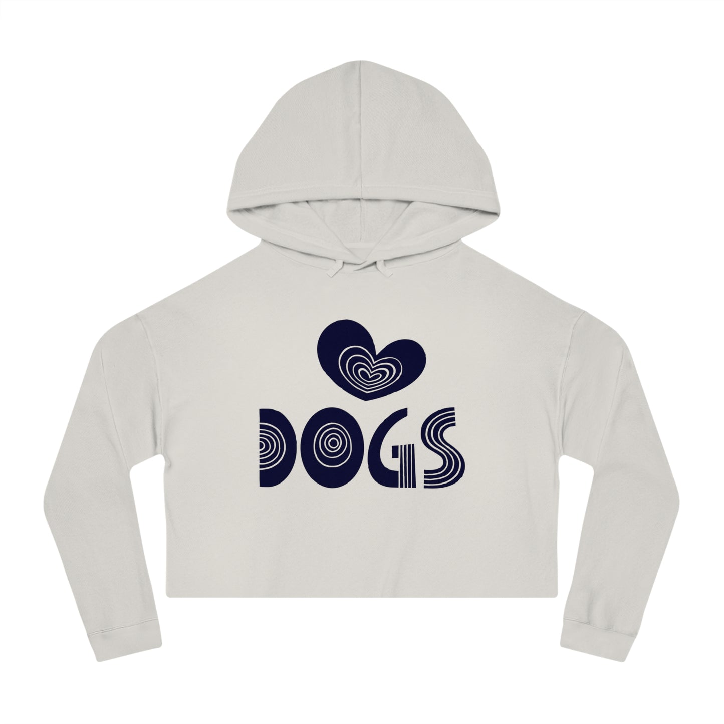 Love Dogs Women’s Cropped Hooded Sweatshirt