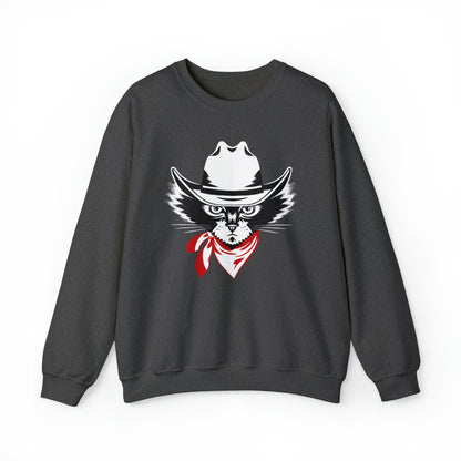 Cowboy Cat Women's Heavy Blend Crewneck Sweatshirt