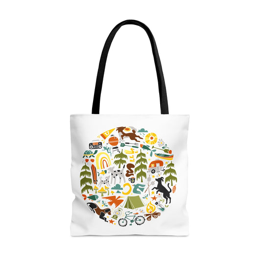 Camp Dogs Tote Bag