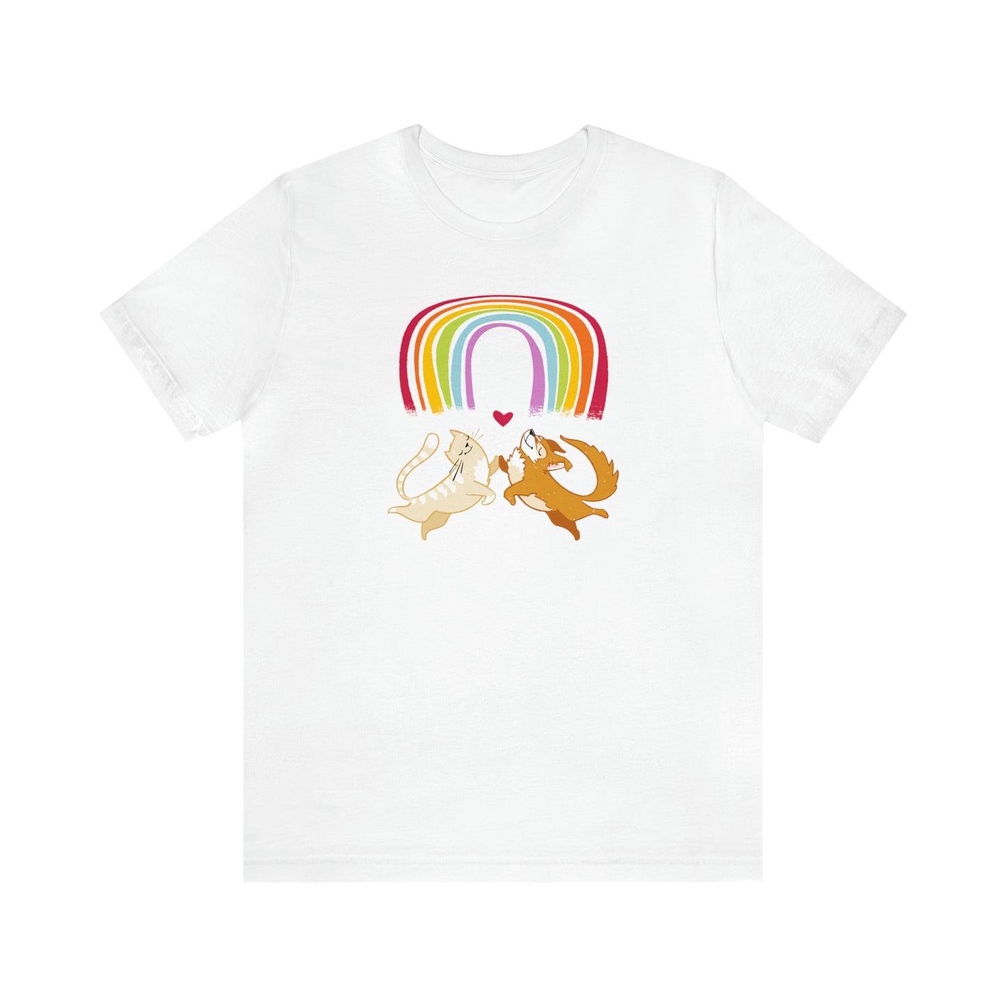 Rainbow Dog & Cat Women's Graphic Tee