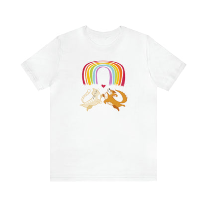 Rainbow Dog & Cat Women's Graphic Tee