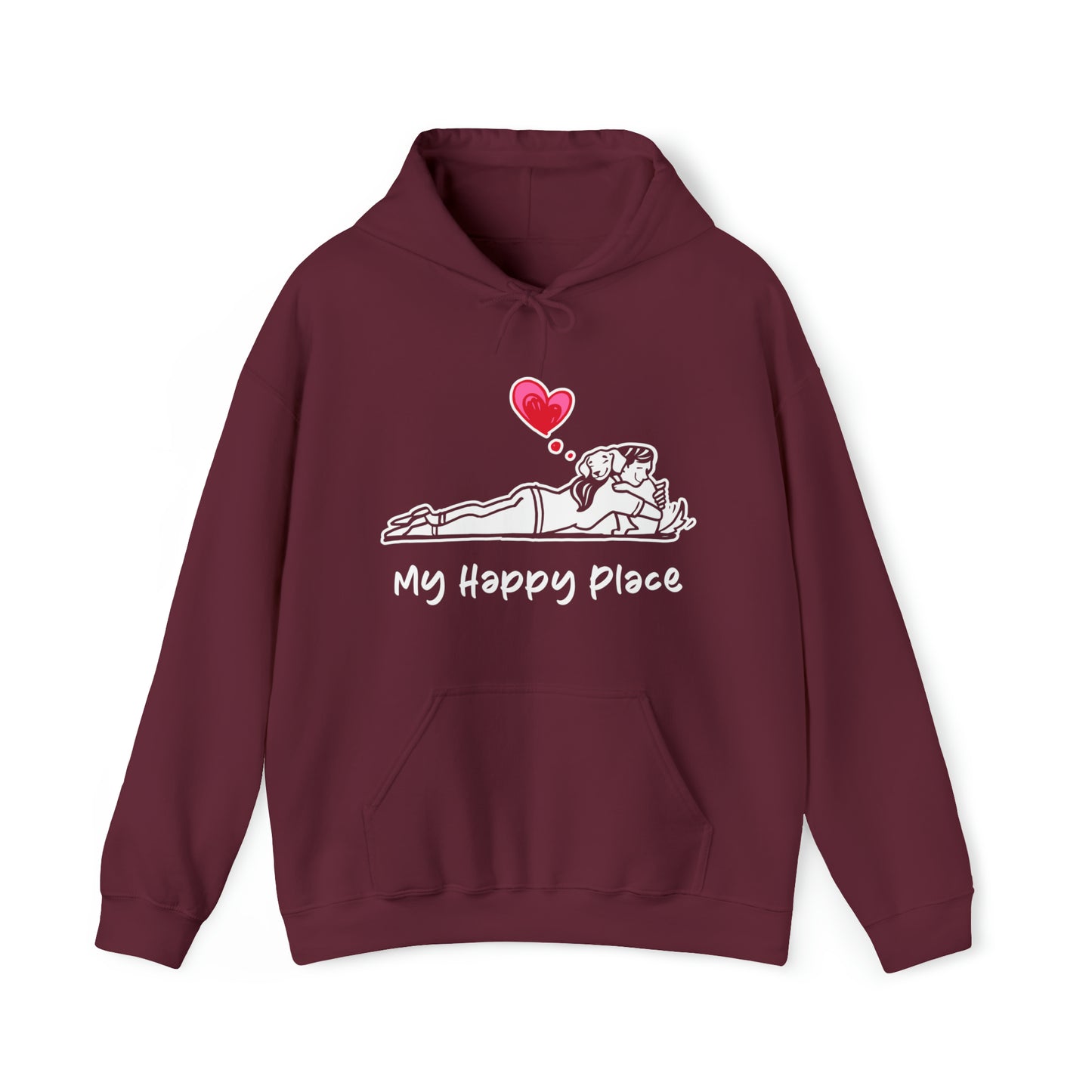 My Happy Place Dog Women's Hooded Sweatshirt