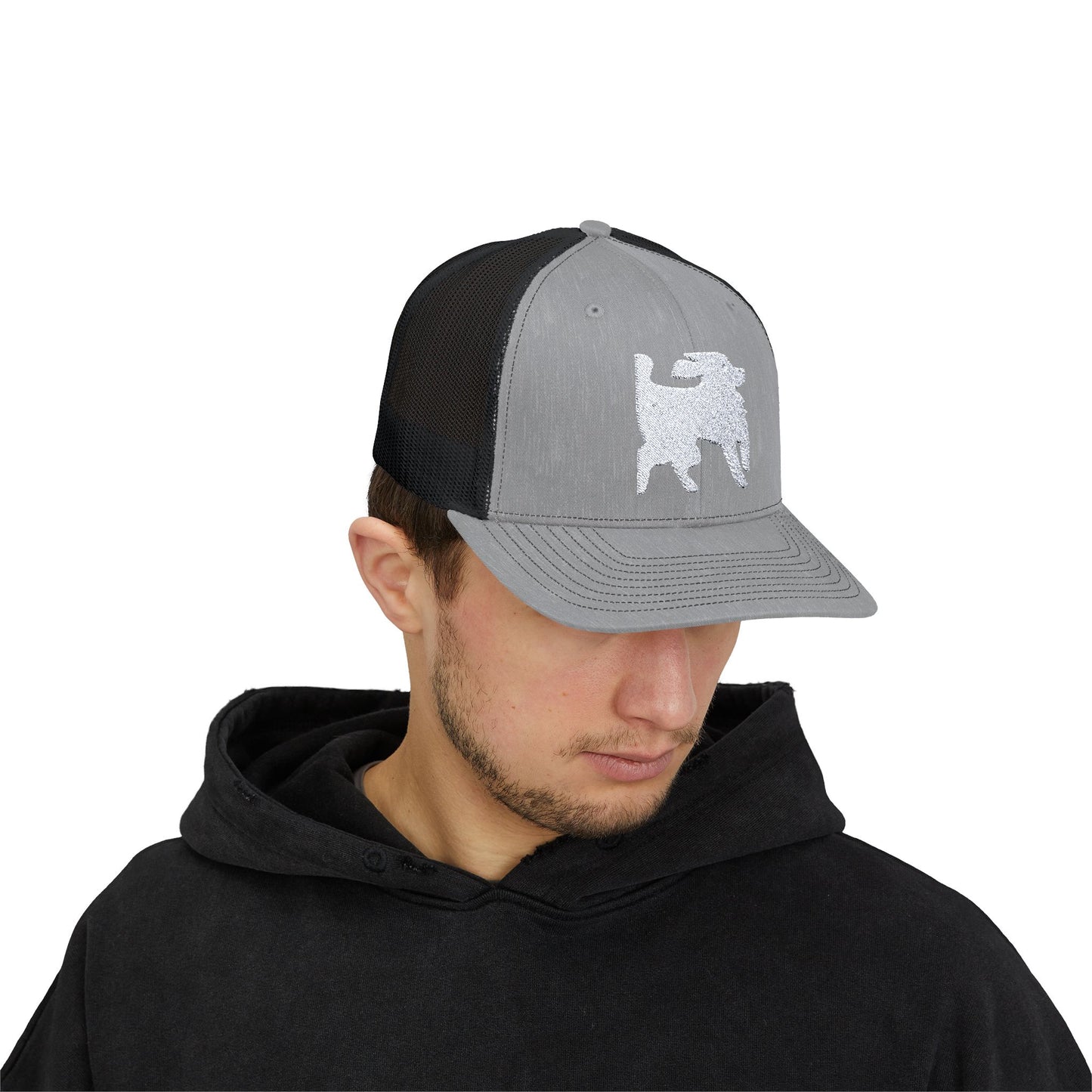 Dog Graphic Snapback Trucker Cap