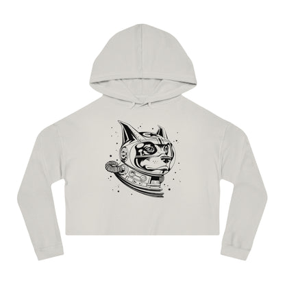 Space Dog Women’s Cropped Hooded Sweatshirt