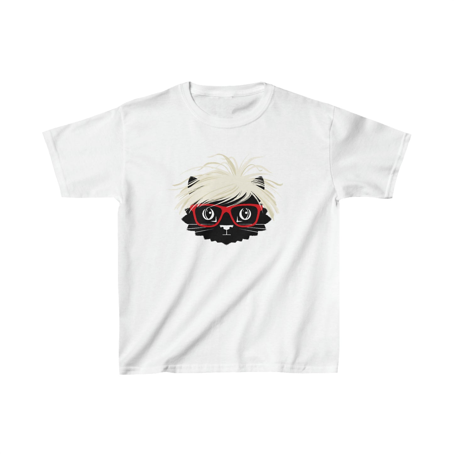 Pop Art Cat Kid's Heavy Cotton Tee