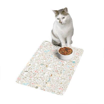 Playful Dogs Pet Food Mat (12x18)