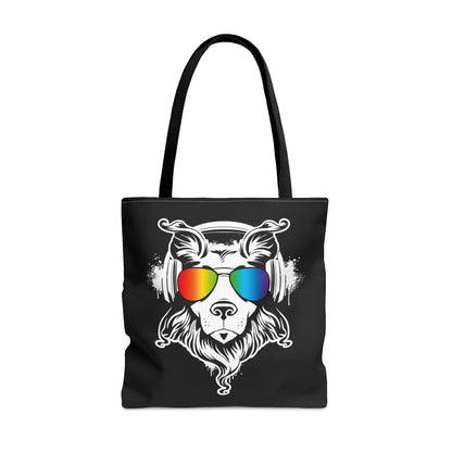 Music Dog Tote Bag