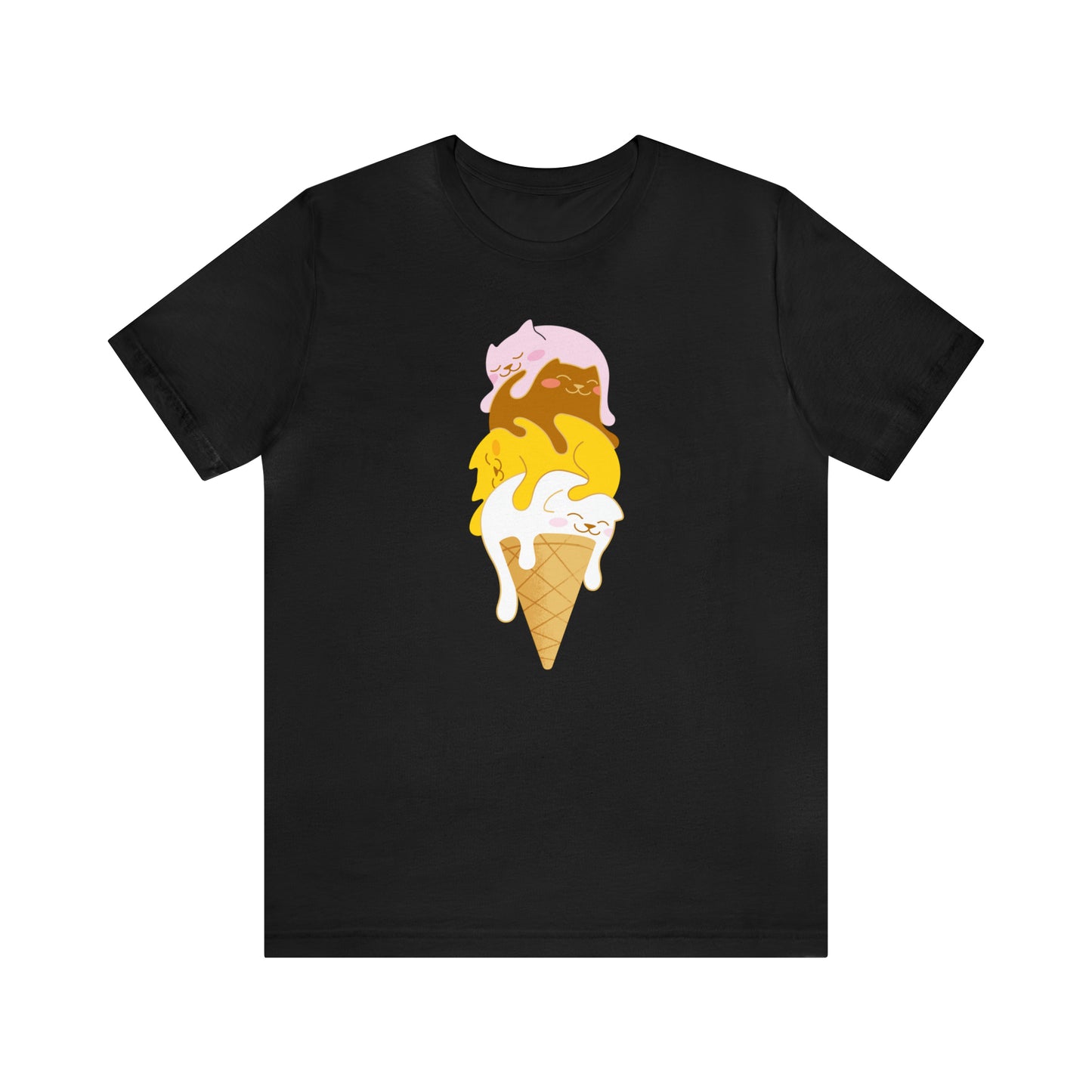 Colorful Kitty Cone Women's Graphic Tee