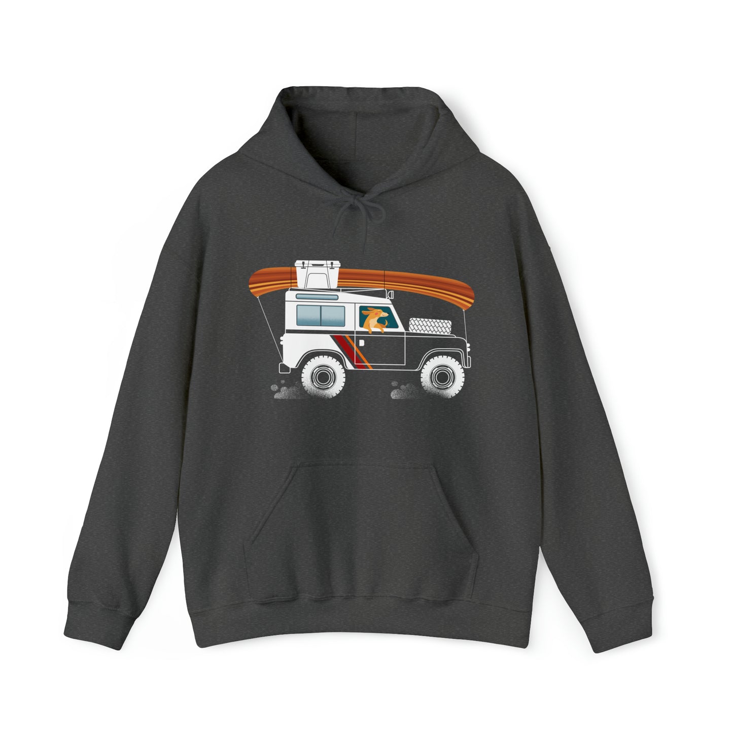 Land Rover Camping Dog Women's Hooded Sweatshirt