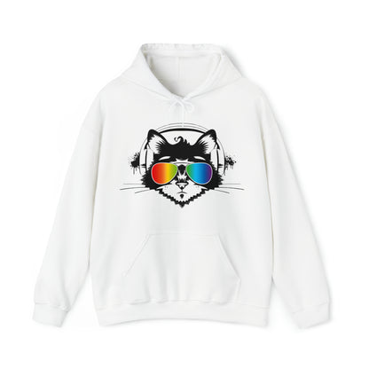 Music Cat Women's Hooded Sweatshirt