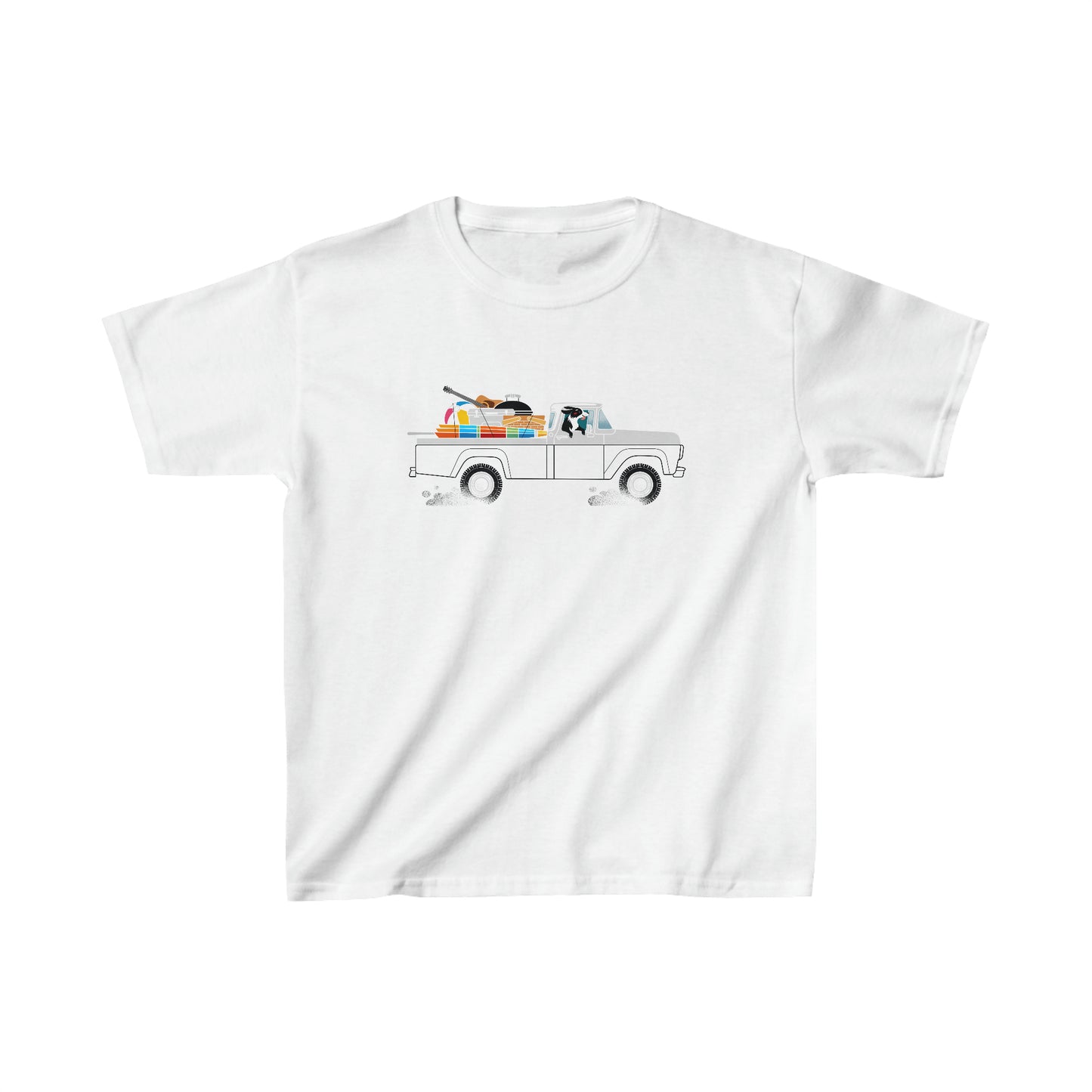 Ford Truck Beach Dog Kid's Graphic Tee