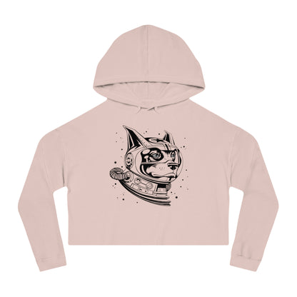 Space Dog Women’s Cropped Hooded Sweatshirt