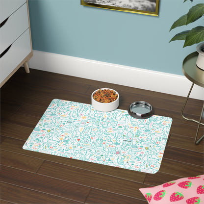 Playful Cats Pet Food Mat (12x18)