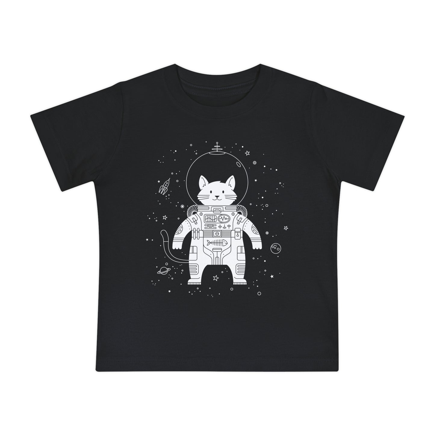 Cat in Space Baby Graphic Tee