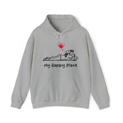 My Happy Place Dog Women's Hooded Sweatshirt