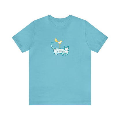 Cat & Bird Friends Women's Graphic Tee