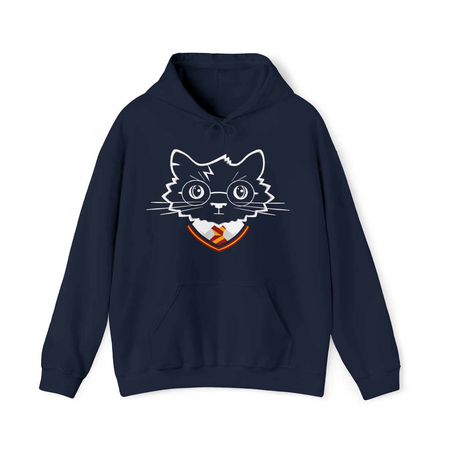 Wizard Cat Men's Hooded Sweatshirt