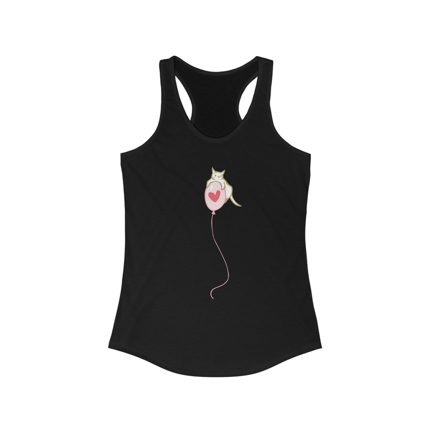 Cat Balloon Women's Racerback Tank Top