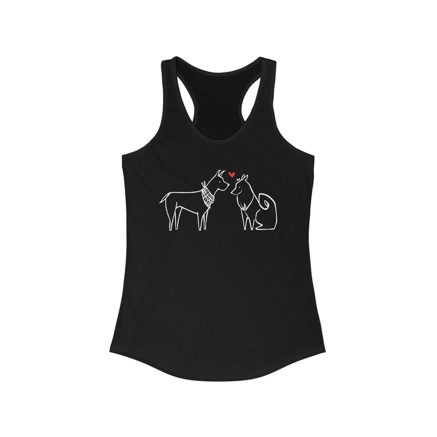 Dogs in Love Women's Racerback Tank Top