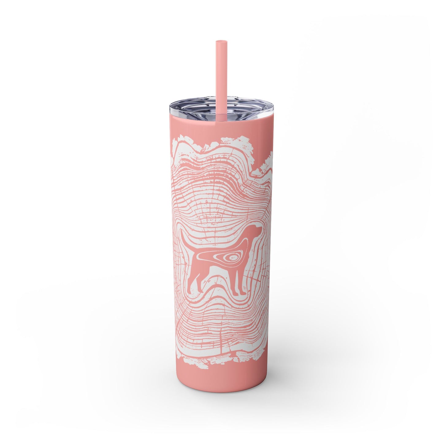 Dogwood Skinny Tumbler with Straw, 20oz