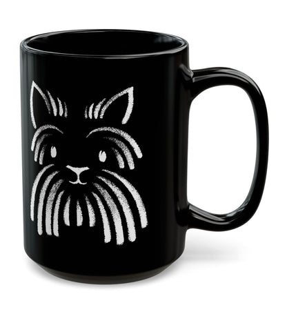 Dog BF#10 15oz Black Mug