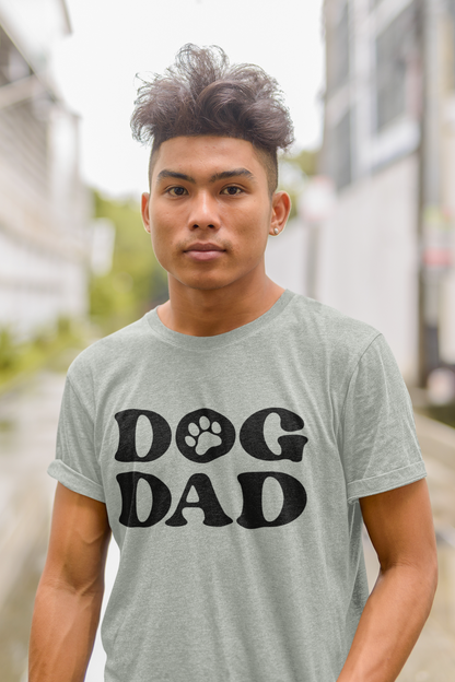 Dog Dad Men's Graphic Tee [Large Print]