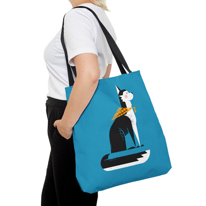 Sitting Husky Tote Bag