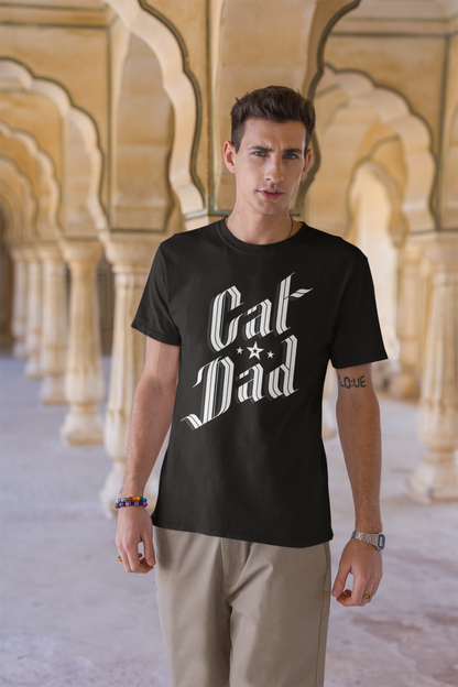 Sophisticated Cat Dad Men's Graphic Tee