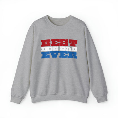 Best Dog Dad Ever Men's Heavy Blend Crewneck Sweatshirt