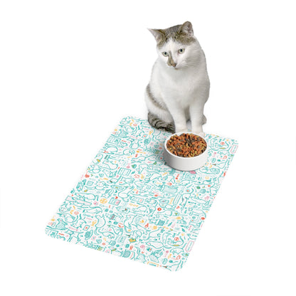 Playful Cats Pet Food Mat (12x18)