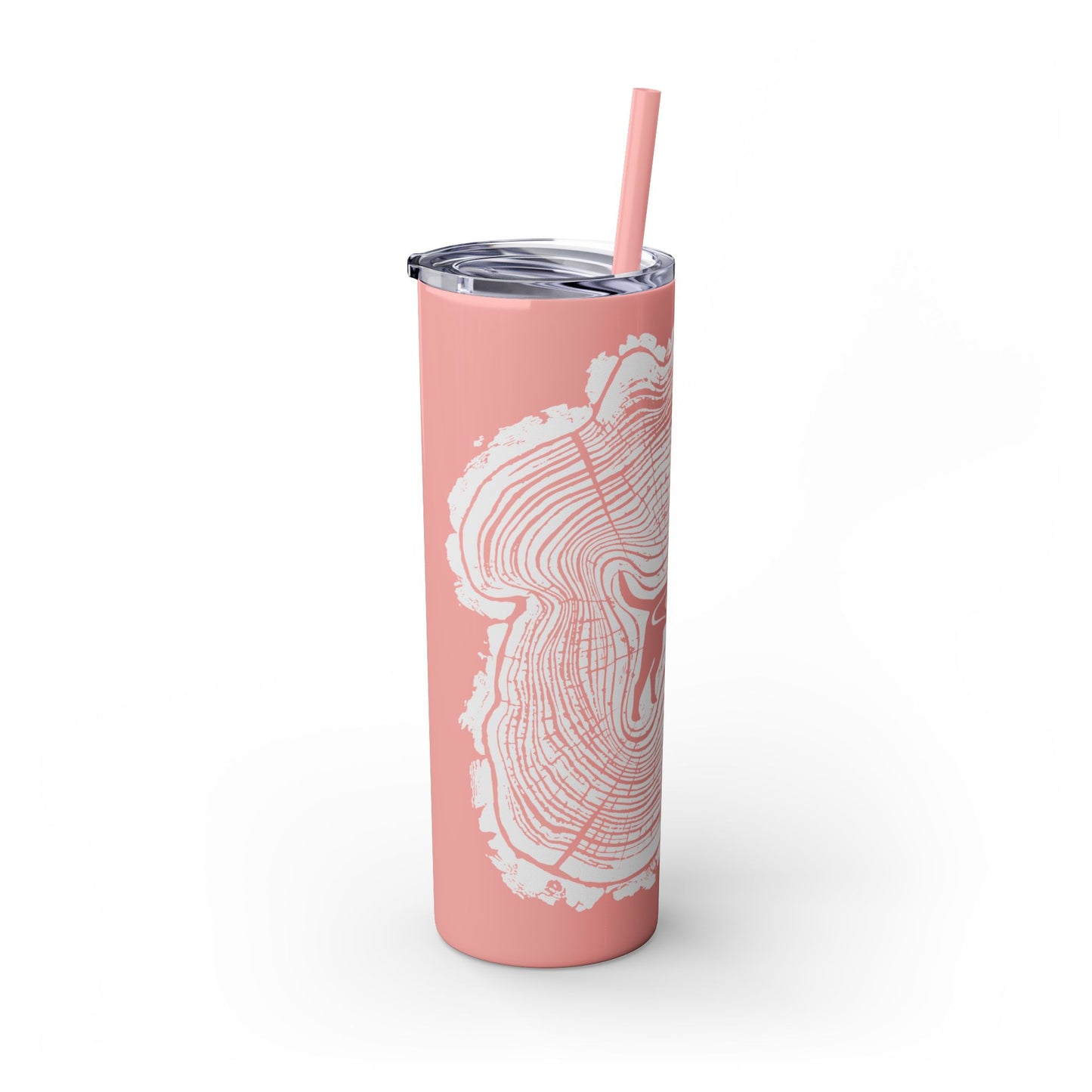 Dogwood Skinny Tumbler with Straw, 20oz