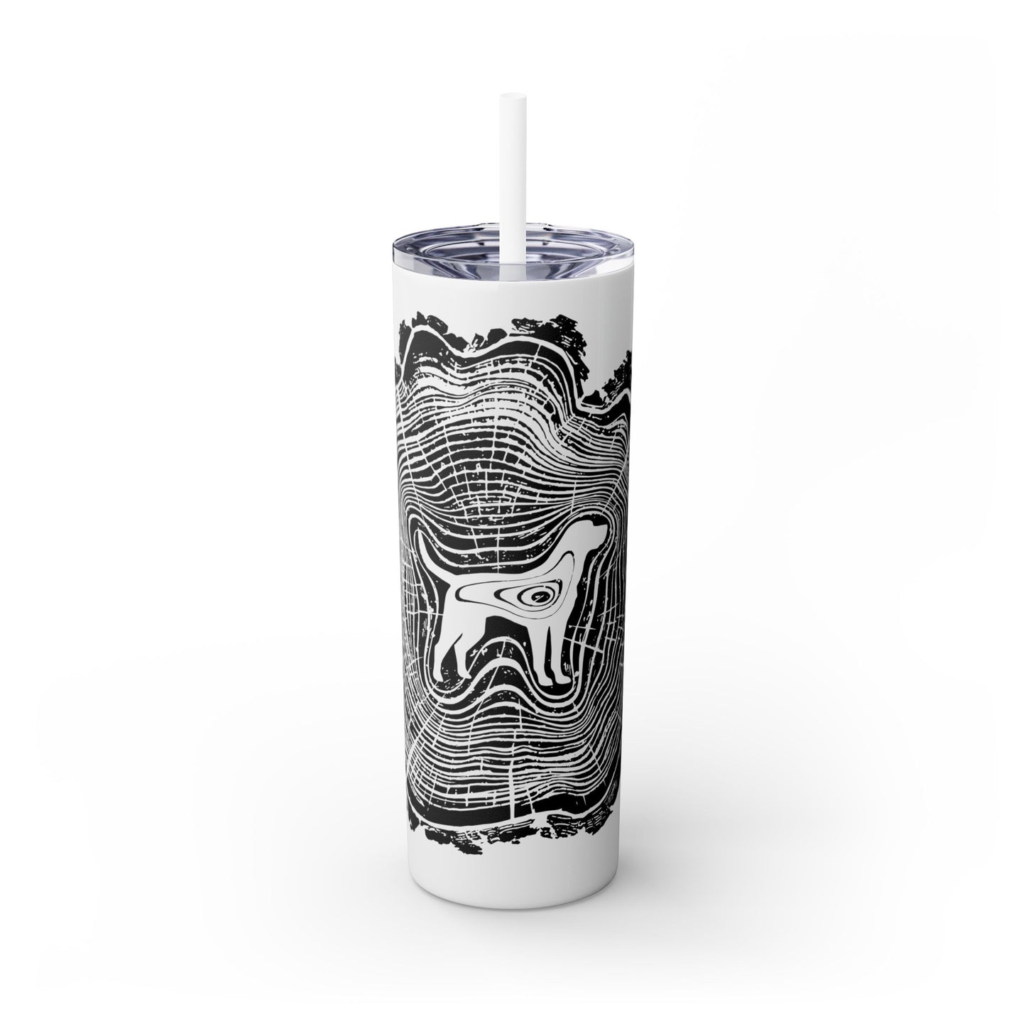 Dogwood Skinny Tumbler with Straw, 20oz