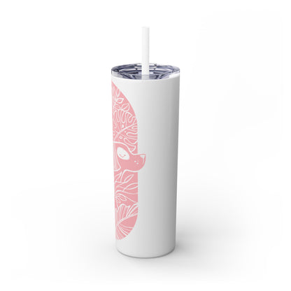 Jungle Dogs Skinny Tumbler with Straw, 20oz