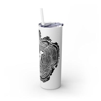 Dogwood Skinny Tumbler with Straw, 20oz