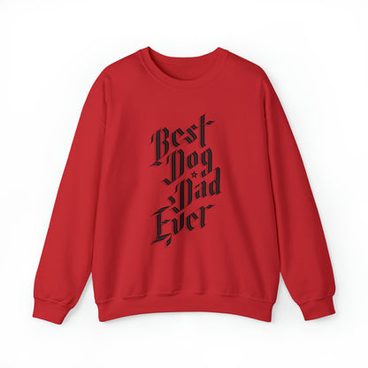 Best Dog Dad Ever Men's Heavy Blend Crewneck Sweatshirt