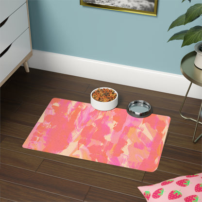 Paint Splash Pet Food Mat (12x18)